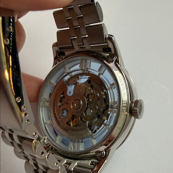 Fossil Silver Skeleton Dial Watch - Picture 5 of 6